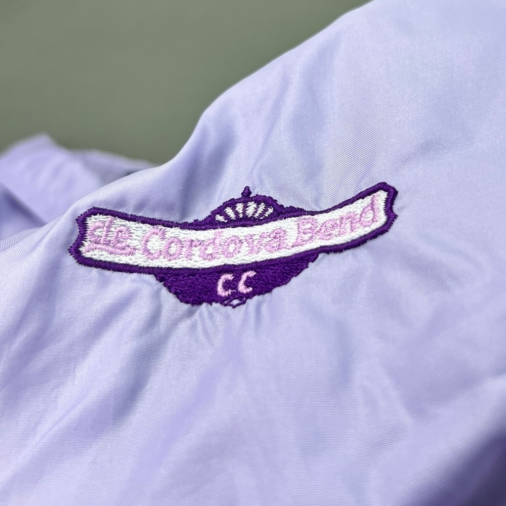 1980s Vintage Pastel Purple Zip Up Jacket - Picture 7 of 13